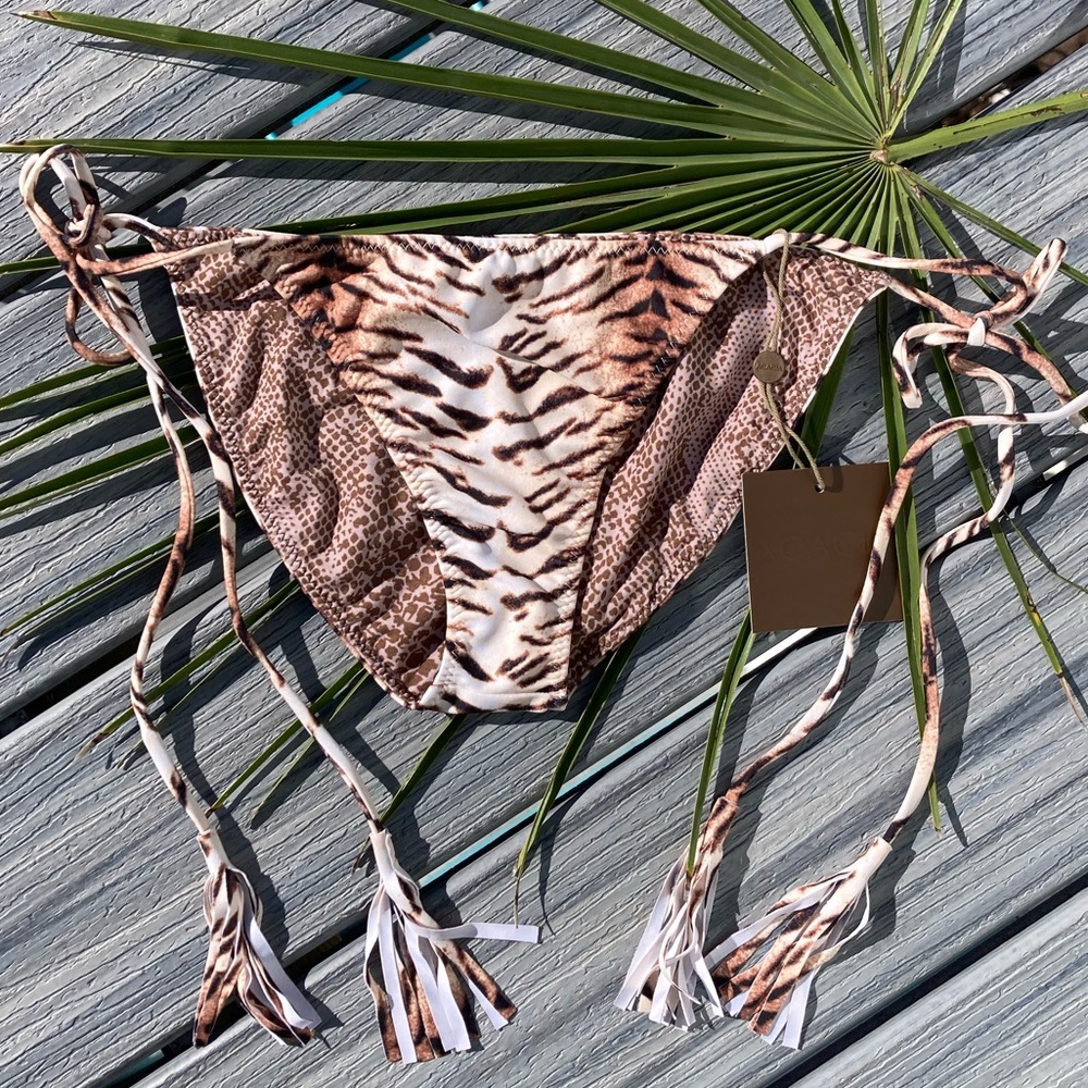NWT ACACIA - Tiger Seville Side Tie Bikini Bottom - M